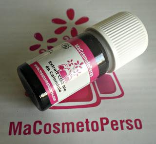 Test MaCosmetoPerso l'extrait de CO2 de calendula. Crème anti-âge