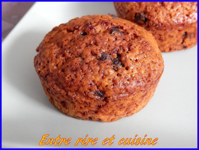 Muffins sans oeufs au chocolat Hebergeur d'image