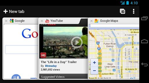 Android : Chrome 25, tout pour les performances Chrome