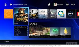 Playstation 4, les premières images officielles de l'interface