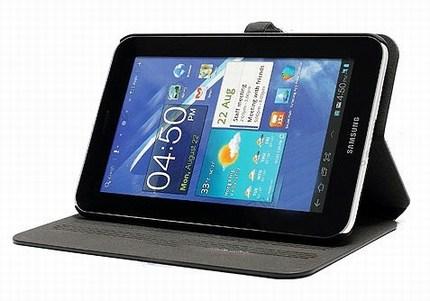 Un étui en cuir différentes couleurs pour la Samsung Galaxy Tab 2 7.0