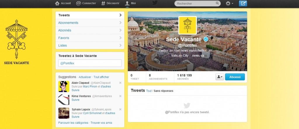 Pontiflex cherche vacataire Un nouveau Pape est appelé à Twitter…