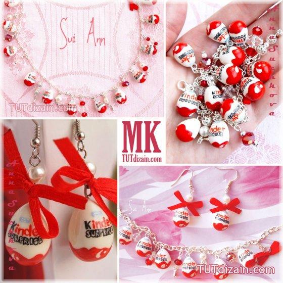 Tuto bijoux gourmands : œufs kinder bijoux gourmands