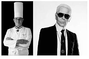 Une robe dans l'assiette Bocuse et Lagerfeld