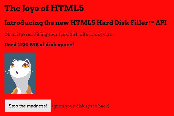 Une faille dans la technologie Web Storage HTML5