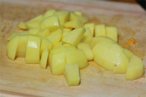 Brandatier de potimaron {Recette The Zone} pomme de terre en dés