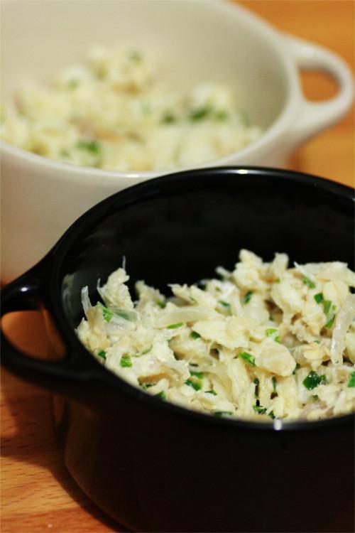 Brandatier de potimaron {Recette The Zone} morue échalote