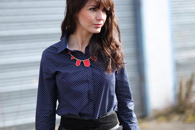 somewhere fossil dessine moi un soulier chemise pois boots sur mesure photo blog mode Géométrical