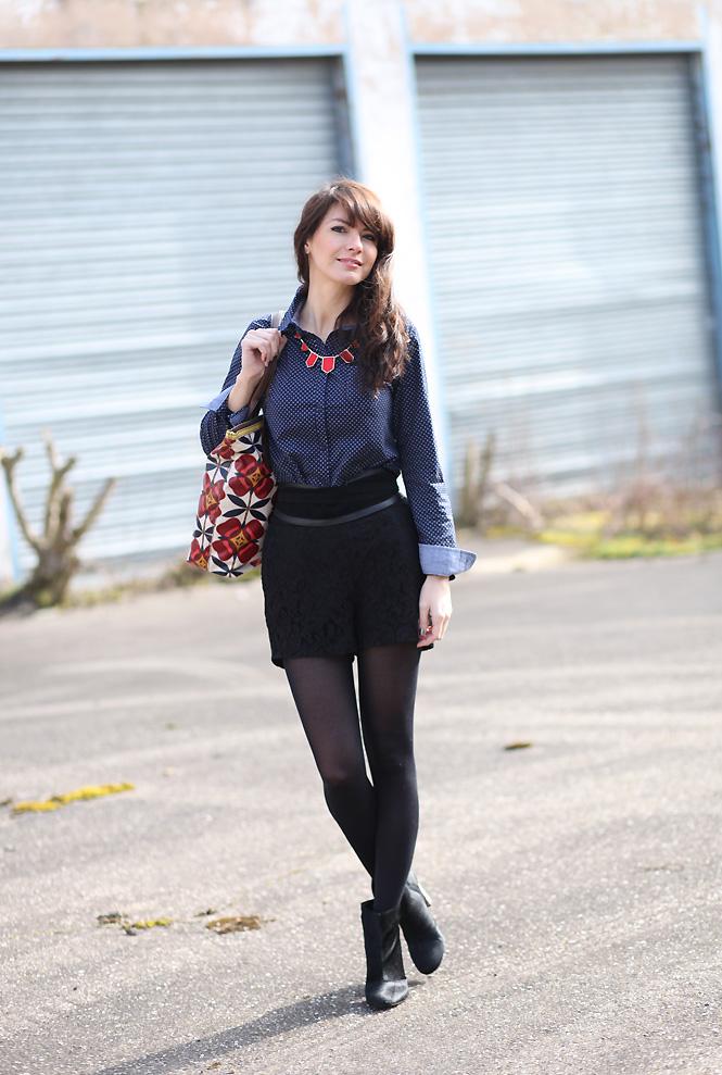 somewhere fossil dessine moi un soulier chemise pois boots sur mesure photo tendance chemise masculine Géométrical