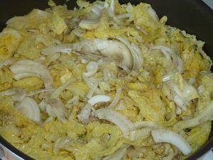 Ballotins de cabillaud sur embeurrée de chou frisé P1130208