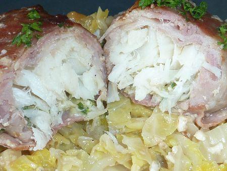 Ballotins de cabillaud sur embeurrée de chou frisé P1130226