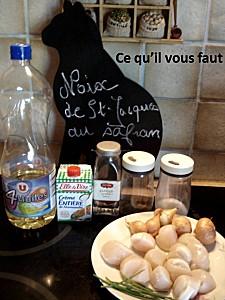 On mange quoi demain ? Noix de St Jacques au safran Noix de St Jacques au safran