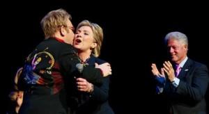 Elton John renfloue les caisses de Hillary Clinton !!!