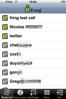 Fring : SIP, Skype et IM gratuits pour iPhone ! fring iphone 2