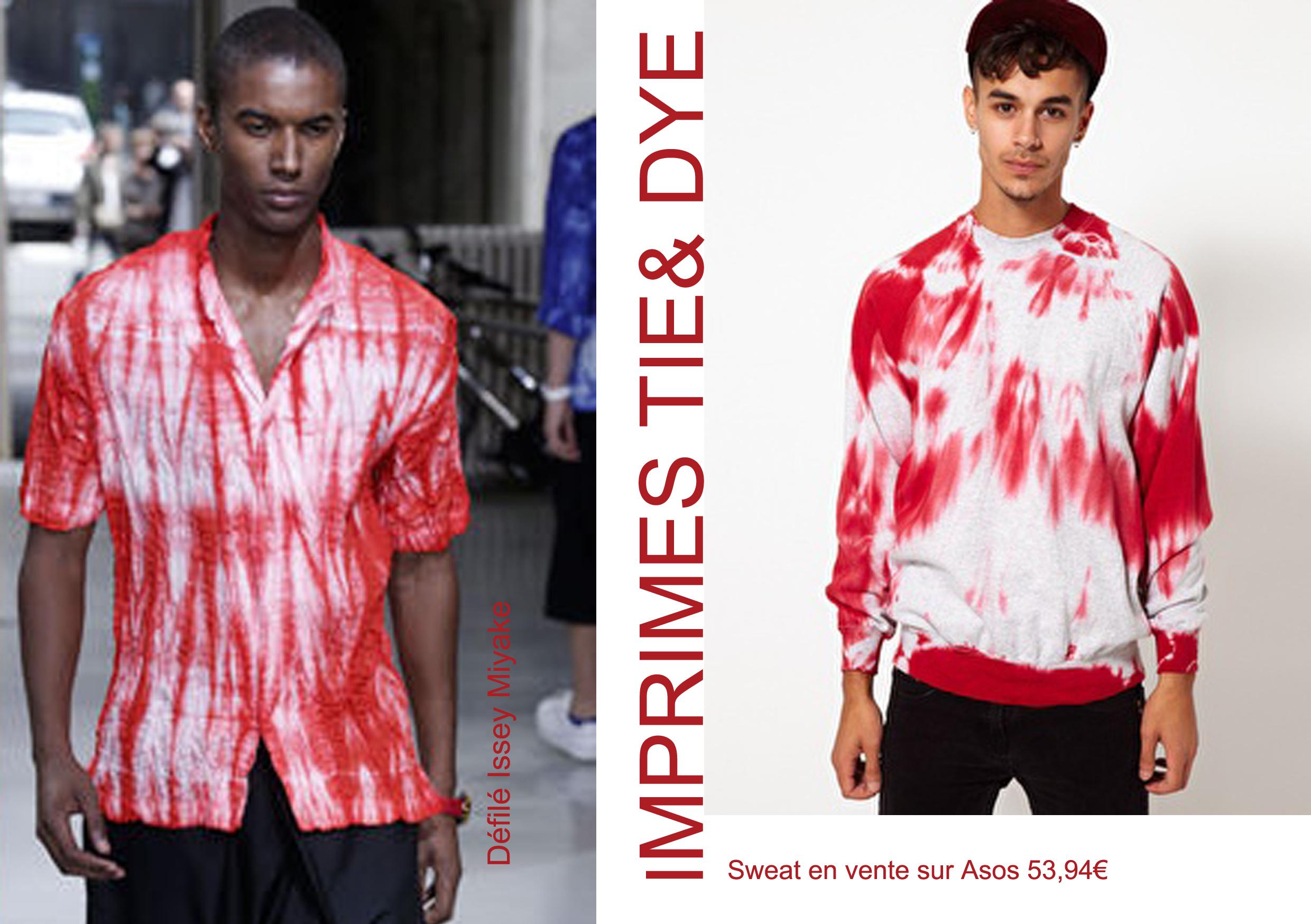 sélection shopping, mars 2013, mode homme, tendance printemps, tie & dye, inspiration Issey Miyake