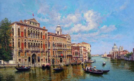 M. Ocaña : Gran Canal (50x81) Exposition M. Ocaña à la Puerta de Alcalá