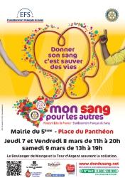 Coup de coeur : Un repas trois étoiles estampillé Tour d'Argent offert aux généreux donneurs participant à la collecte de sang du 7 au 9 mars à la Mairie du Vème - Paris