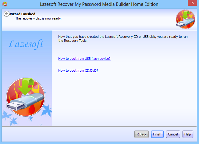 Lazesoft Recover My Password_Media Builder_Done