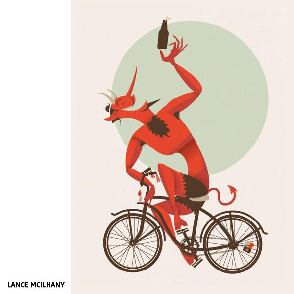 Posterize #5 : Bike posters 2/2 Ever dance with the Devil in the pale moon light? par Lance McIlhany
