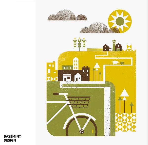 Posterize #5 : Bike posters 2/2 Good Day Sunshine par Basemint Design