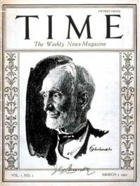 La première une du Time datant du 3 mars 1923