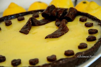 Tarte chocolatée au citron Tarte chocolatée au citron