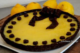 Tarte chocolatée au citron Tarte chocolatée au citron