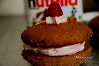 Whoopies Nutella / framboises Whoopies Nutella / framboises