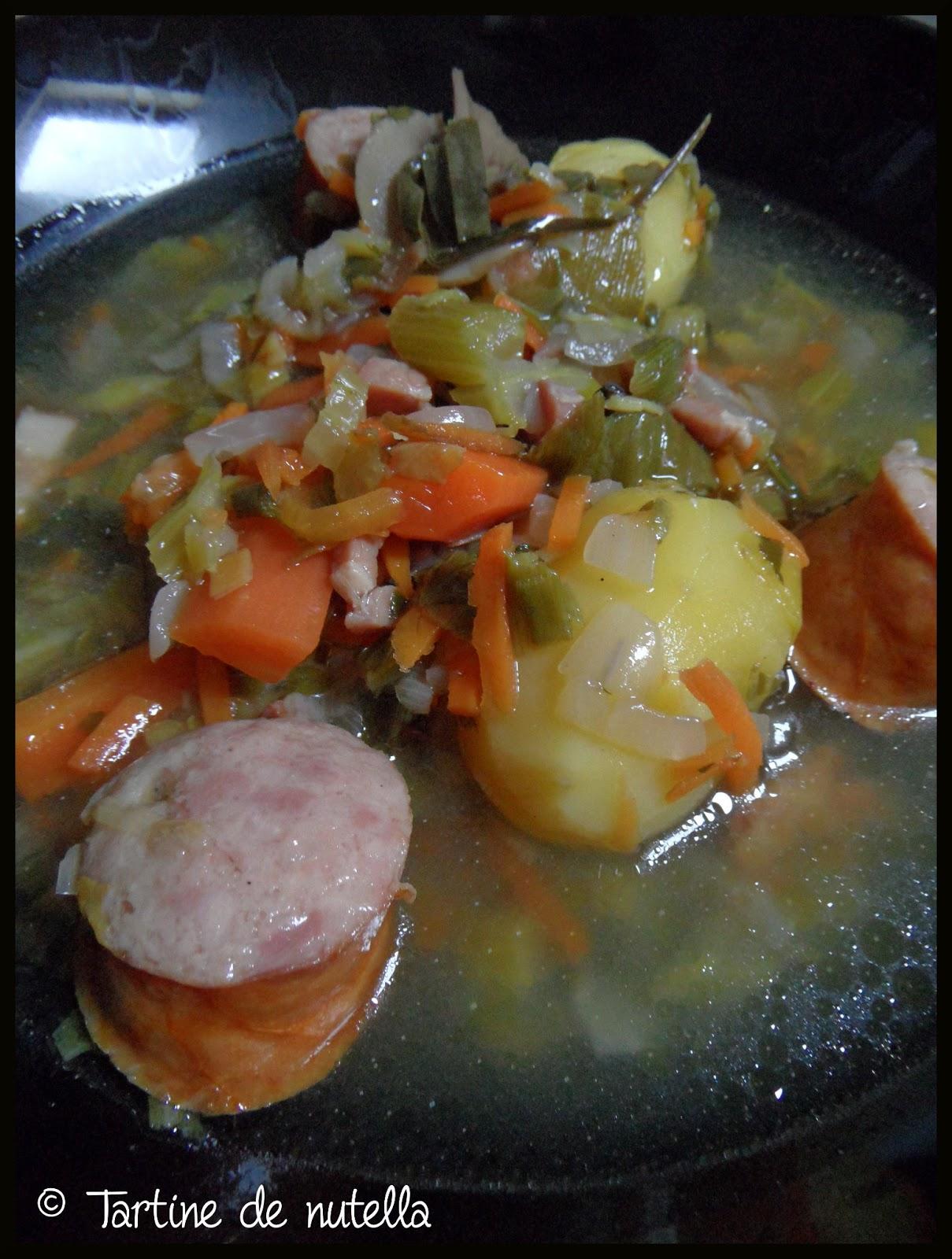 Soupe de légumes et grosse Metka façon bouillon