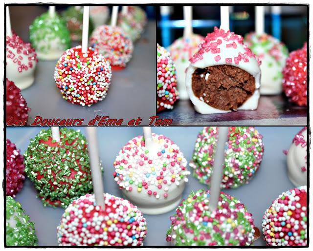 Cake pops façon fondant au chocolat Cake pops façon fondant au chocolat