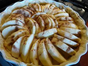 Tarte aux pommes à la frangipane tarte aux pommes 009