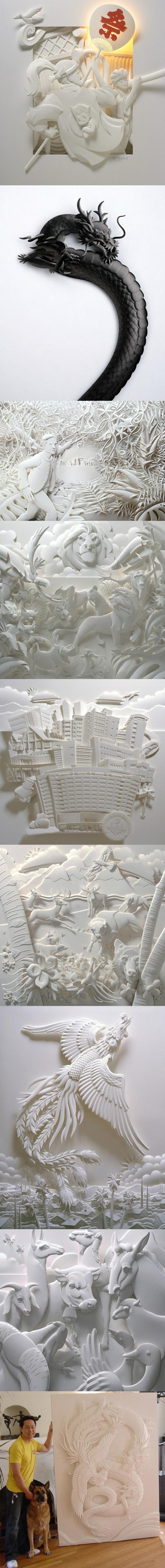 Les sculptures en papier de Jeff Nishinaka jeff-paper