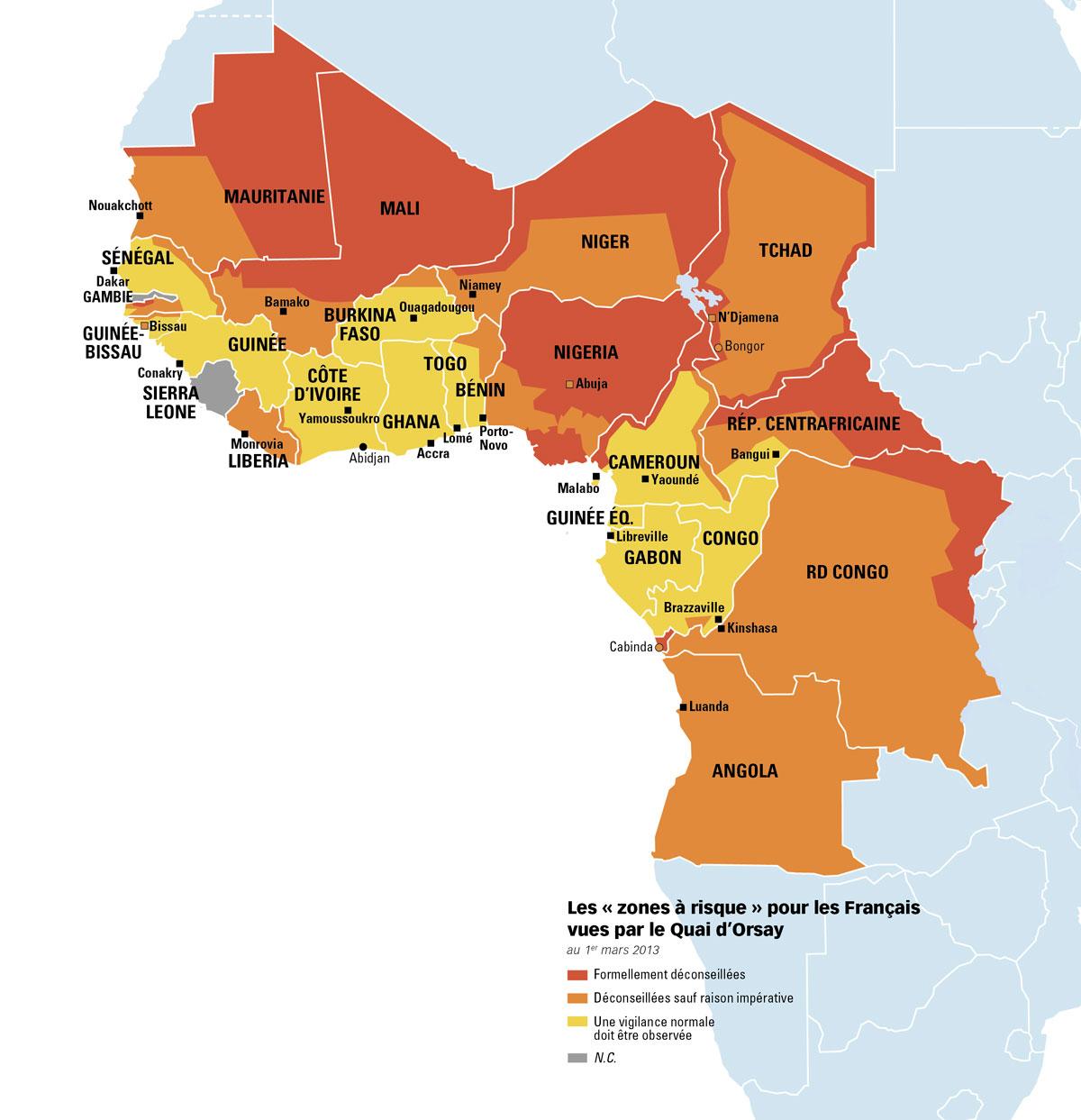 Terrorisme : l'Afrique dans le rouge Terrorisme : l'Afrique dans le rouge