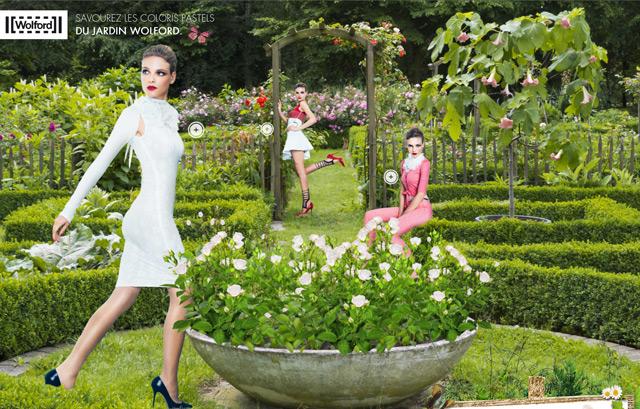 Websites of the week #22 Wolford | Pastel garden