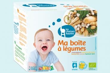 Ma boîte à légumes : une gamme de légumes bio surgelés pour les bébés