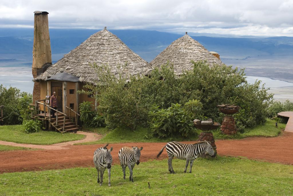 Visite Déco : l'Hôtel Ngorongoro Crater Lodge en Tanzanie