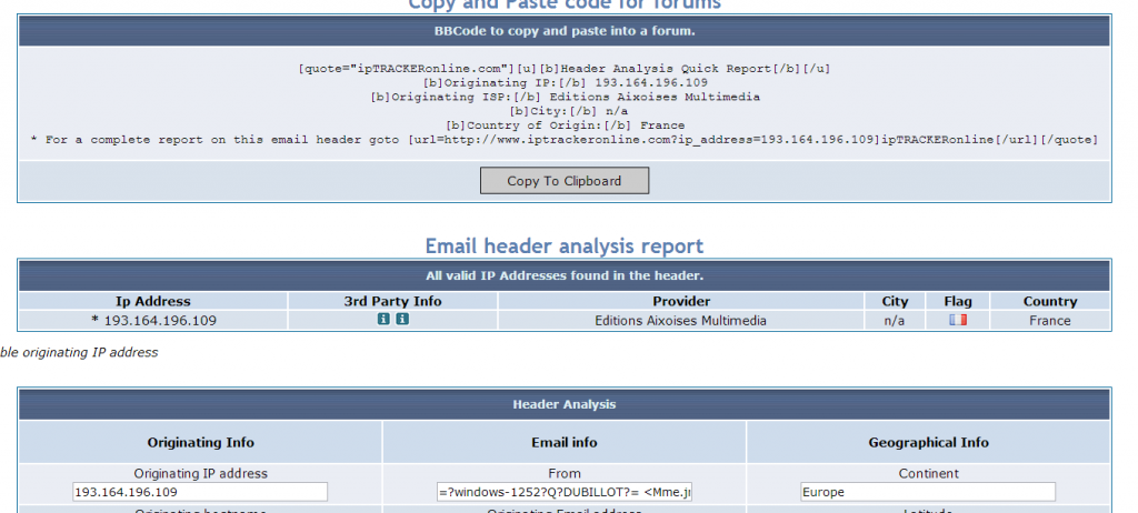 Eviter les arnaques sur le site LeBonCoin analyse email