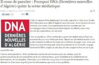 Capture écran du site des DNA-Algérie