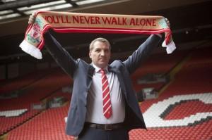 Brendan+Rodgers+during+the+press+conference+at+Anfield