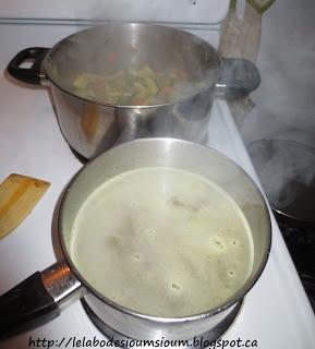 Soupe de légumes au parmesan