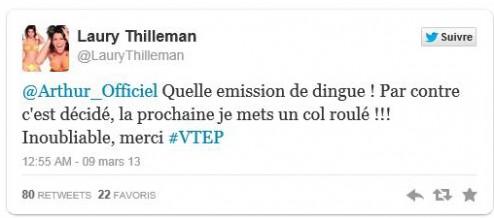 TF1: Le décolleté de Laury Thilleman fait le Buzz sur Twitter ! (Vidéo) Laury_Thilleman_Tweet