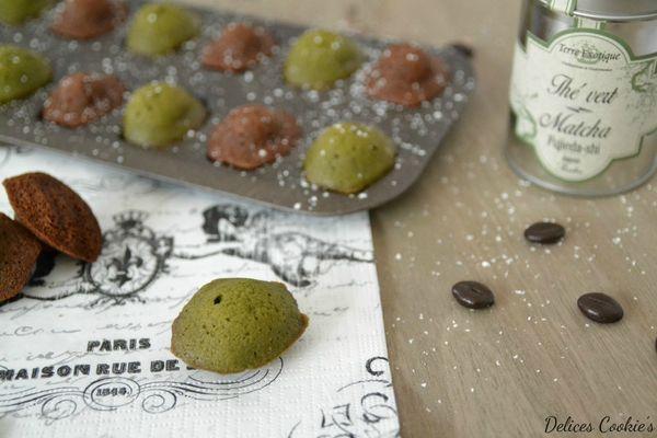Madeleinettes au café & thé Matcha madeleines café thé matcha