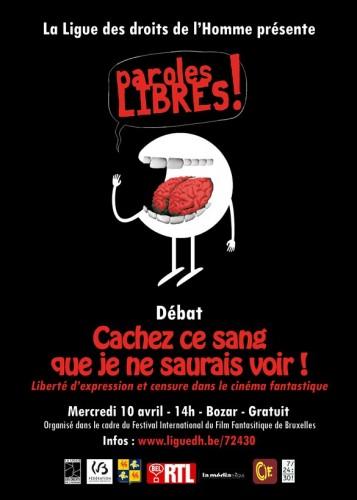 LA LIGUE DES DROITS DE L'HOMME AU BIFFF infos cine,infos cinema,news,débats,censure,liberté d'expression,bifff,festival du film fantastique de bruxelles,Jean-Jacques Jespers,ligue des droits de l'homme