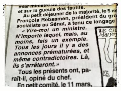 Hollande: Virer un ministre ? Chiche !