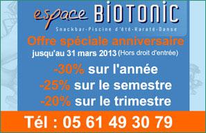 Les promos de l'Espace Biotonic ! Les promos de l'Espace Biotonic !