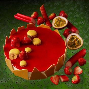 Rouge éclatant pour l’arrivée du printemps ! cheesecake Céleste