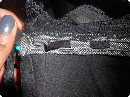 Même le soutien-gorge se refait une beauté! Pose ruban