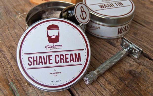 3 Bushman Grooming Kit branding by Nick Johnston on CharliEstine.net