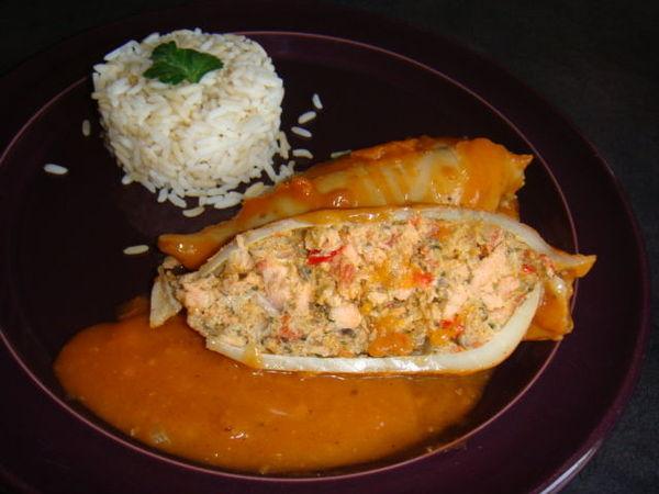 CALAMARS FARCIS SAUCE ARMORICAINE DSC02088