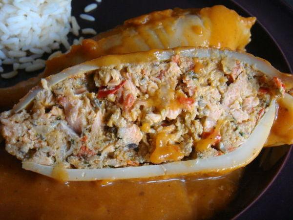 CALAMARS FARCIS SAUCE ARMORICAINE DSC02090